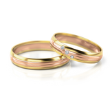 Roumee Trauringe in Gelbgold & Rotgold