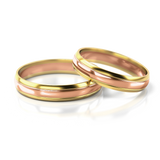 Roumee Trauringe in Gelbgold & Rotgold