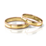 Roumee Trauringe in Gelbgold & Rotgold