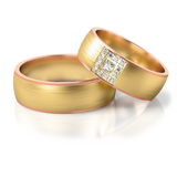 Roumee Trauringe in Gelbgold & Rotgold