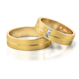 Roumee Eheringe "Manhattan Twilight Pair" in Gelbgold