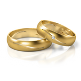 Roumee Trauringe in Gelbgold