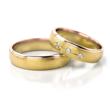 Roumee Trauringe in Gelbgold & Rosegold