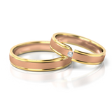 Roumee Trauringe in Rotgold & Gelbgold