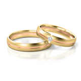 Roumee Trauringe in Gelbgold & Rotgold