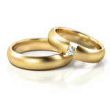Roumee Trauringe Spannring in Gelbgold