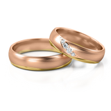 Roumee Trauringe in Rotgold & Gelbgold