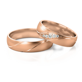 Roumee Eheringe "Horus Vision" in Rotgold