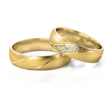 Roumee Eheringe "Horus Vision" in Gelbgold