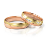 Roumee Trauringe in Rotgold & Gelbgold
