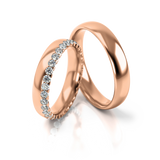 Roumee Trauringe "Crown of Love" in Rotgold