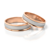 Roumee Trauringe in Rotgold & Weißgold
