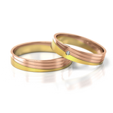 Roumee Trauringe in Rotgold & Gelbgold