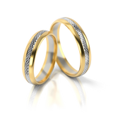 Roumee Trauringe in Gelbgold & Weißgold