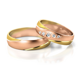 Roumee Trauringe in Rotgold & Gelbgold