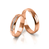 Roumee Eheringe "Stockholm Shine" in Rotgold