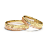 Roumee Trauringe in Gelbgold & Rotgold