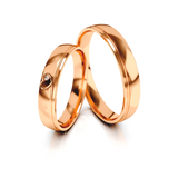 Roumee Trauringe "Precious Heartline" in Rotgold