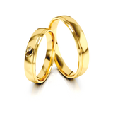 Roumee Trauringe "Precious Heartline" in Gelbgold