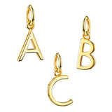 Buchstaben-Anhänger in Gelbgold