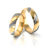 Roumee Trauringe "Vienna Harmony" in Gelbgold & Weißgold