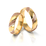 Roumee Trauringe "Vienna Harmony" in Gelbgold & Rotgold