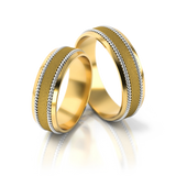 Roumee Trauringe "Bologna Bellezza" in Gelbgold & Weißgold