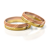 Roumee Trauringe in Rotgold & Gelbgold
