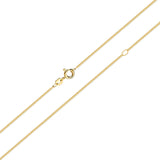 Panzerkette 2-seitig diamantiert in 333er Gold