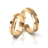Roumee Trauringe in Gelbgold & Rotgold