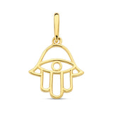 Hand der Fatima-Anhänger in 585 Gelbgold