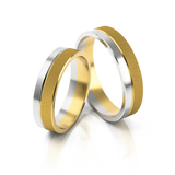 Roumee Trauringe in Gelbgold & Weißgold