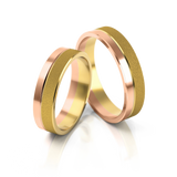 Roumee Trauringe in Gelbgold & Rotgold