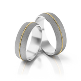 Roumee Trauringe "Alba di Como" in Weißgold & Gelbgold