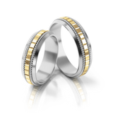 Roumee Trauringe "Verona Vows" in Weißgold & Gelbgold