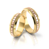 Roumee Trauringe "Verona Vows" in Gelbgold & Rotgold