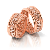Roumee Trauringe "Firenze Arte" in Rotgold