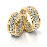 Roumee Trauringe "Firenze Arte" in Gelbgold & Weißgold