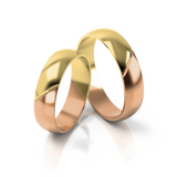 Roumee Trauringe in Gelbgold & Rotgold