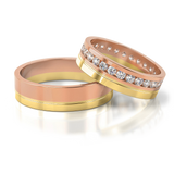 Roumee Trauringe in Rotgold & Gelbgold