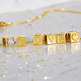 Buchstaben-Anhänger in 585 Gelbgold
