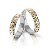 Roumee Trauringe "Siena Sogno" in Weißgold & Gelbgold