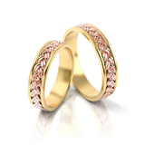 Roumee Trauringe "Siena Sogno" in Gelbgold & Rotgold