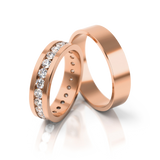 Roumee Trauringe "Infinite Brilliance" in Rotgold