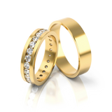 Roumee Trauringe "Infinite Brilliance" in Gelbgold