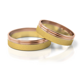 Roumee Trauringe in Gelbgold & Rotgold