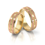 Roumee Trauringe in Gelbgold & Rotgold