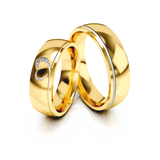 Roumee Trauringe "Heartbeat" in Gelbgold & Weißgold