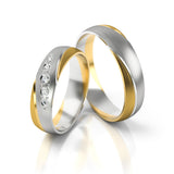 Roumee Trauringe in Gelbgold & Weißgold