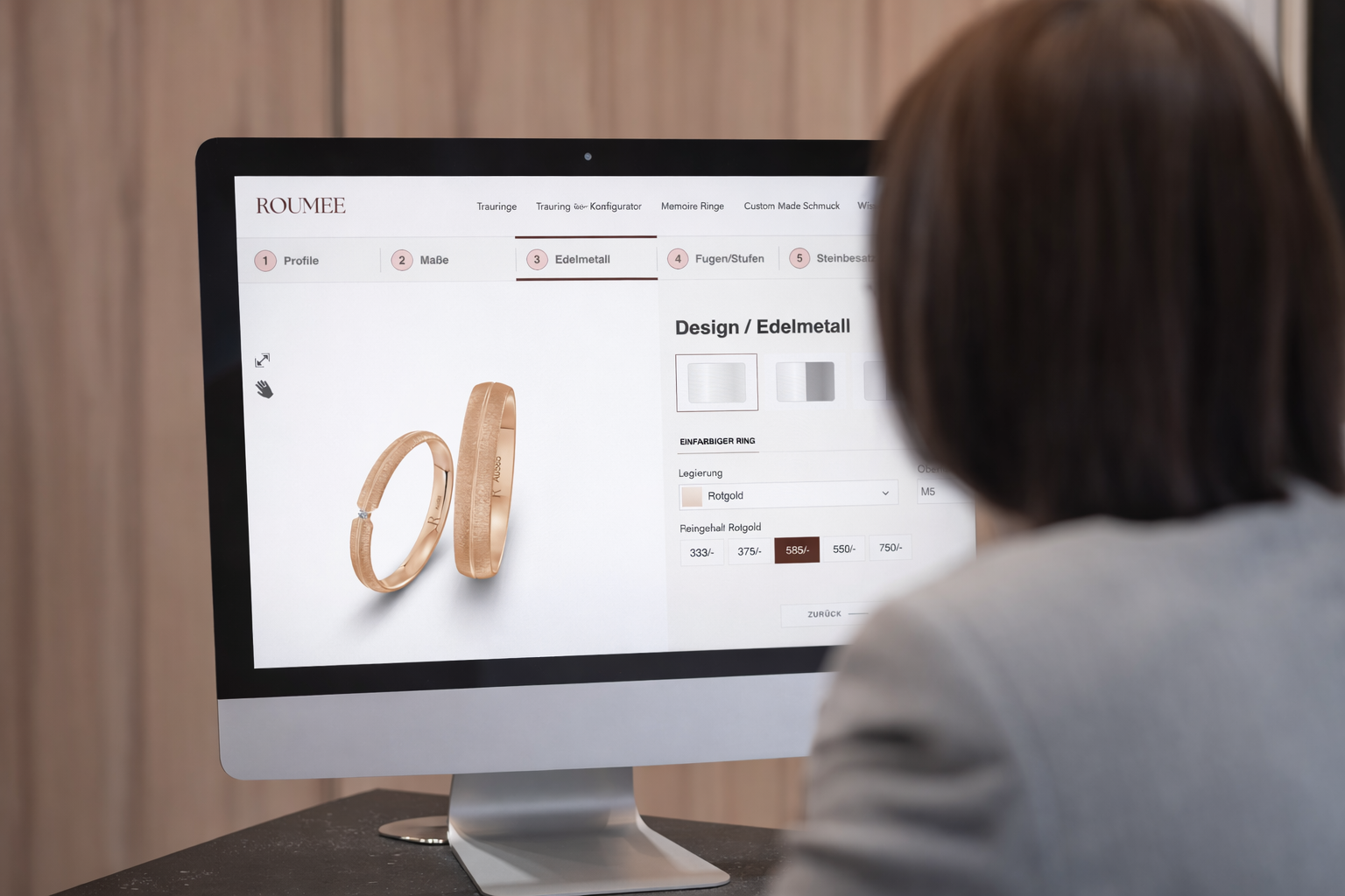 Trauring Konfigurator online – individuelle Eheringe zum besten Preis selbst gestalten